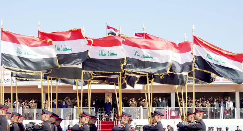 مراسم تخرج طلبة الكلية العسكرية الاولى (دورة العراق الموحد)