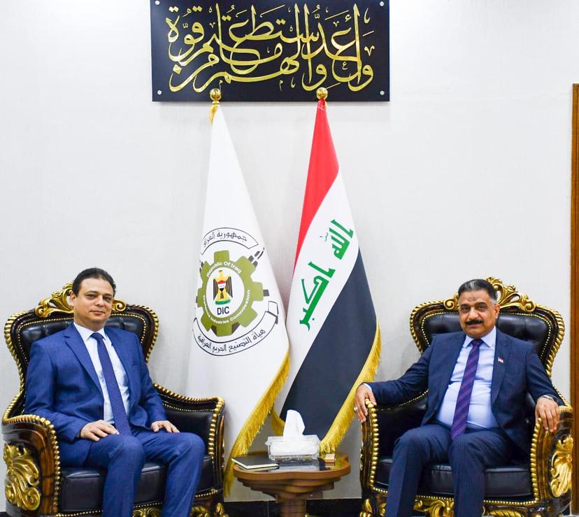 رئيس الهيأة يستقبل السفير المصري ويؤكد استعداد الهيأة للتعاون مع مصر في مجال الصناعات الحربية والمدنية