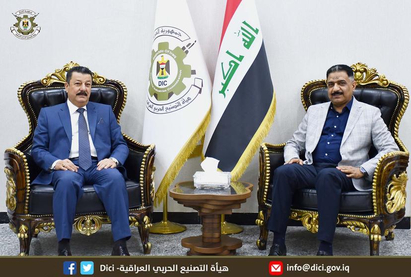 رئيس هيأة التصنيع الحربي يستقبل عضو مجلس النواب السيد سردي المحياوي