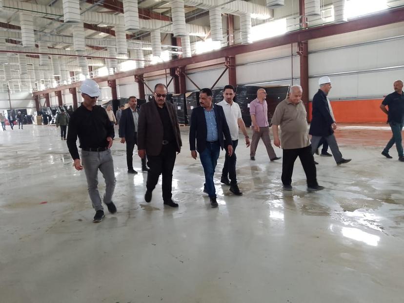 رئيس هيأة التصنيع الحربي المهندس مصطفى عاتي يجري جولة تفقدية لمواقع العمل في مصنعي بدر وعُقبة