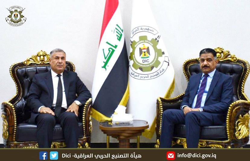 رئيس هيأة التصنيع الحربي يستقبل عضو مجلس النواب العراقي النائب عارف الحمامي