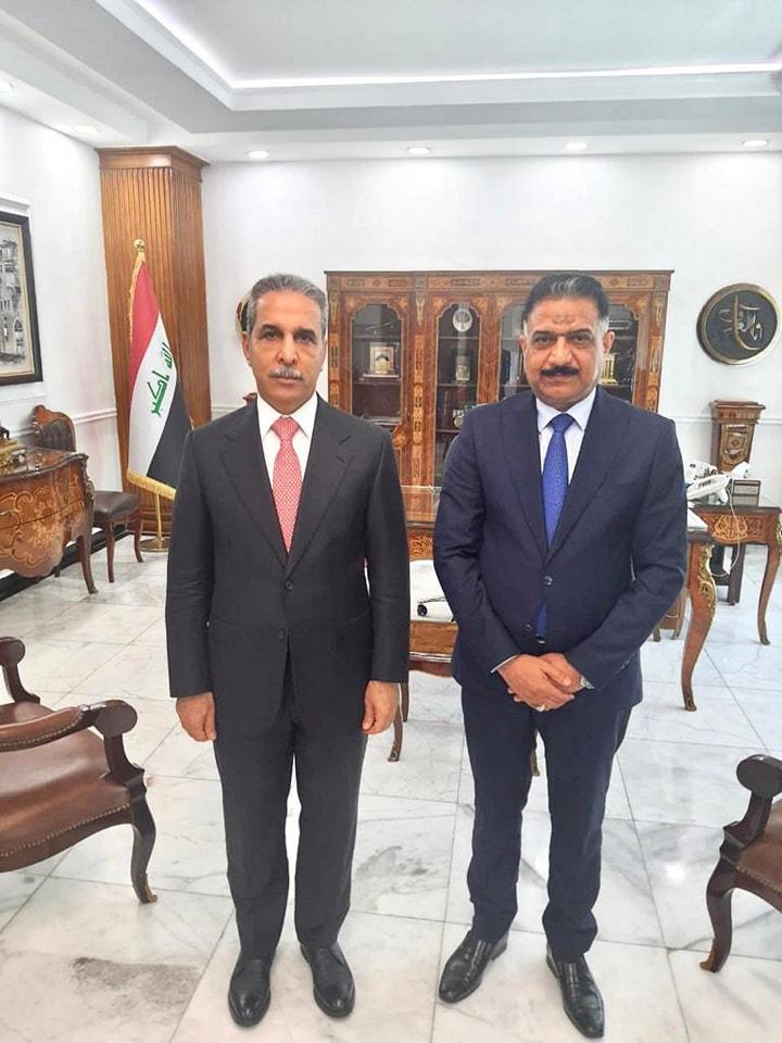 رئيس هيأة التصنيع الحربي المهندس مصطفى عاتي يجري زيارة إلى مجلس القضاء الأعلى ويلتقي رئيسه سيادة القاضي فائق زيدان