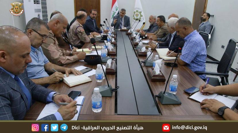 رئيس هيأة التصنيع الحربي يعقد اجتماعاً مع اللجنة العليا للوقاية من الاسلحة الكيمياوية والنووية