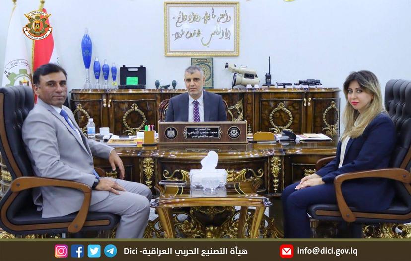 رئيس هيأة التصنيع الحربي يستقبل الملحق العسكري الباكستاني
