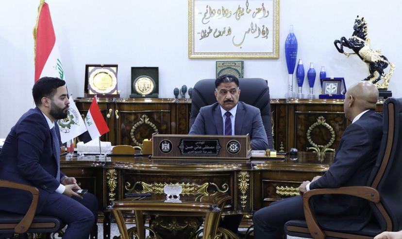 رئيس هيأة التصنيع الحربي يستقبل مدير عام شركة(سام) الفرنسية والوفد المرافق له ويبحث معهم سبل التعاون المشترك